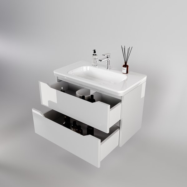 Тумба под умывальник Symbolite Марелла 80 Люкс Plus 2 ящика