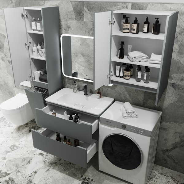 Тумба под умывальник Symbolite Марелла 80 Люкс Plus 2 ящика