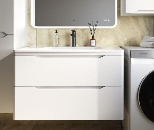 Тумба под умывальник Symbolite Марелла 90 Люкс Plus 2 ящика - фото