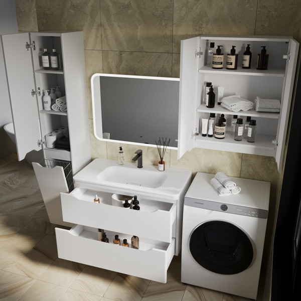 Тумба под умывальник Symbolite Марелла 90 Люкс Plus 2 ящика