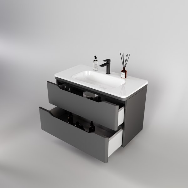 Тумба под умывальник Symbolite Марелла 90 Люкс Plus 2 ящика