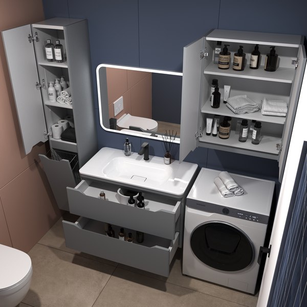 Тумба под умывальник Symbolite Марелла 90 Люкс Plus 2 ящика