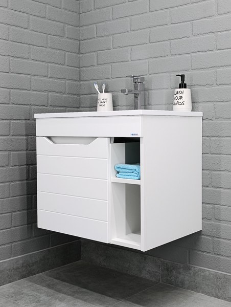 Тумба под умывальник Айсберг Absolute 60 Агата без ящика - фото