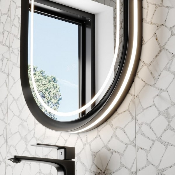 Зеркало Teymi Iva Magic Black 50х90 LED / T20622