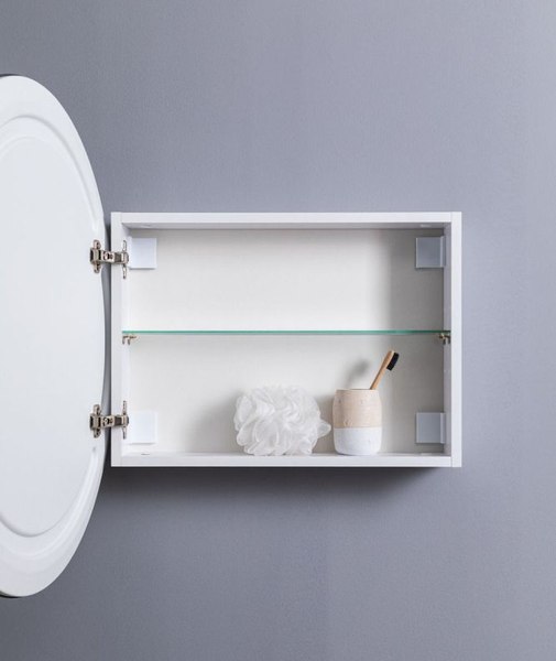 Шкаф с зеркалом для ванной Aquanet Оптима D 800 LED / 344784