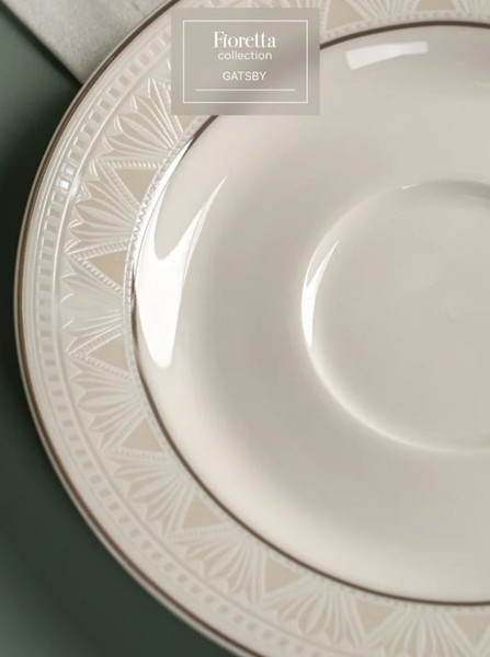 Чашка с блюдцем Fioretta Gatsby TDS665