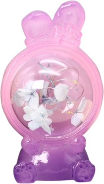 Ночник ILikeGift Flower rabbit / 2104-23B - фото