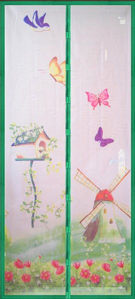 Москитная сетка на дверь Мультидом Мельница CF84-41 - фото