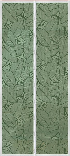 Москитная сетка на дверь Мультидом Листья CF84-39 - фото