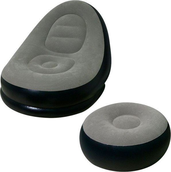 Надувное кресло Мультидом Комфорт с пуфиком VL84-276 - фото