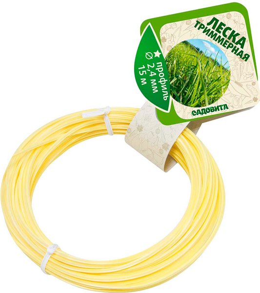 Леска для триммера Садовита Звезда d-2.4мм 15м - фото