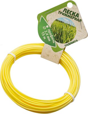 Леска для триммера Садовита Квадрат d-2.4мм - фото