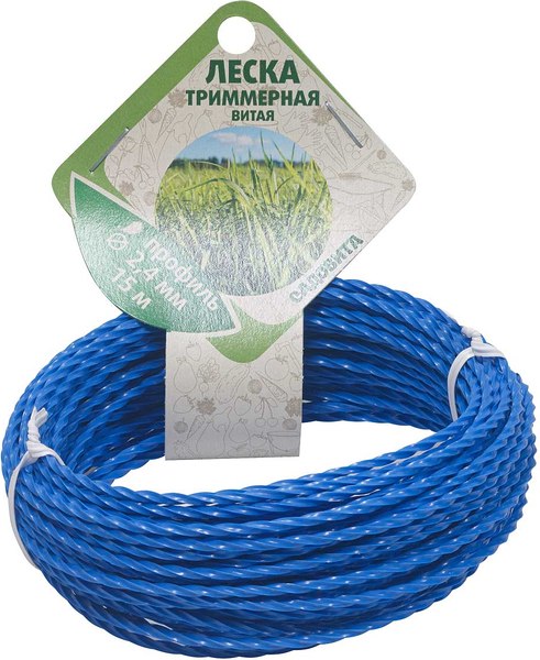 Леска для триммера Садовита Квадрат витая d-2.4мм - фото