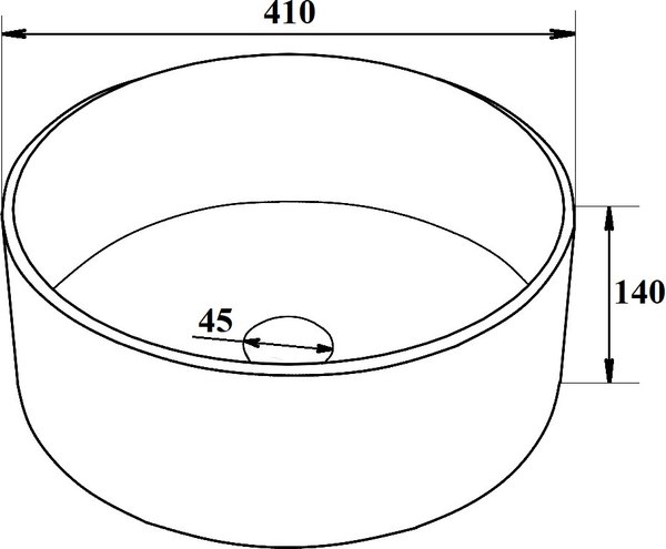 Умывальник Runo Palla D41