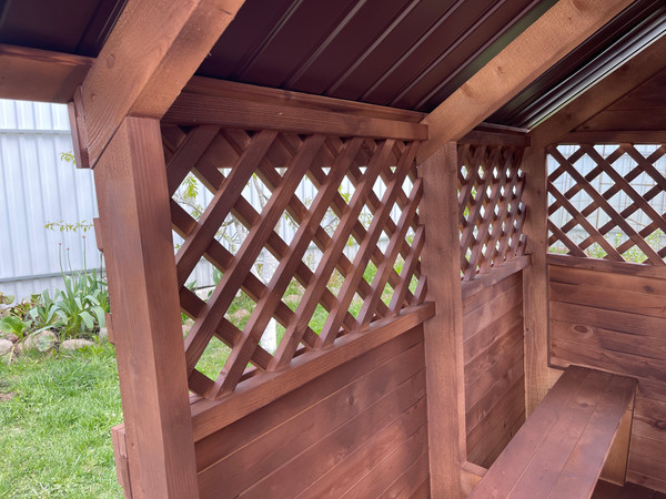 Беседка КомфортПром С двухскатной крышей 2x3 метра / 102222224