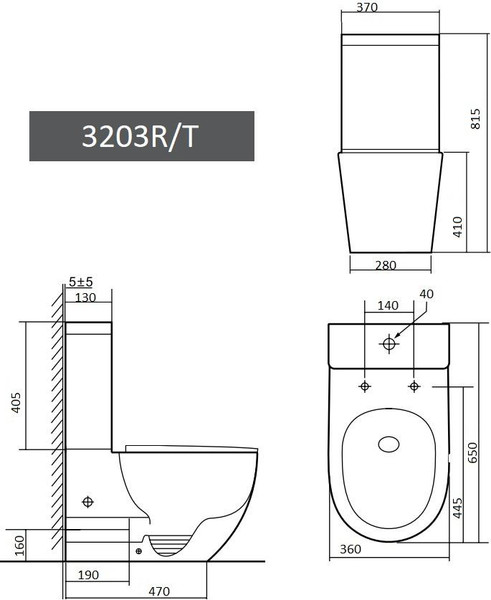Унитаз напольный Grado GD-3203R