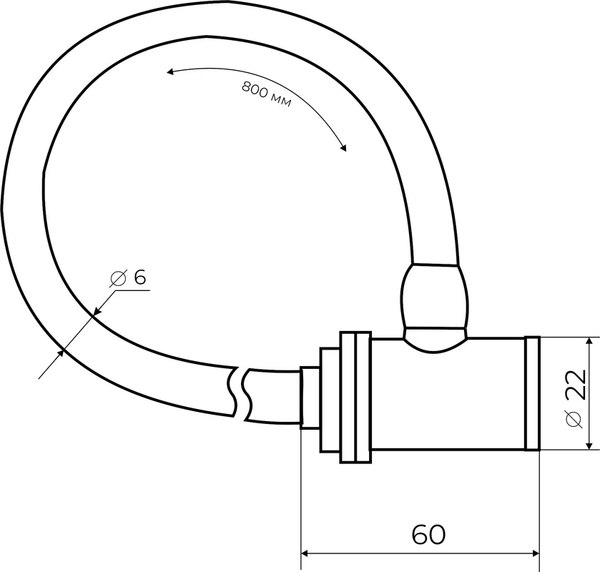 Велозамок Basara ВЗ-800 MBP