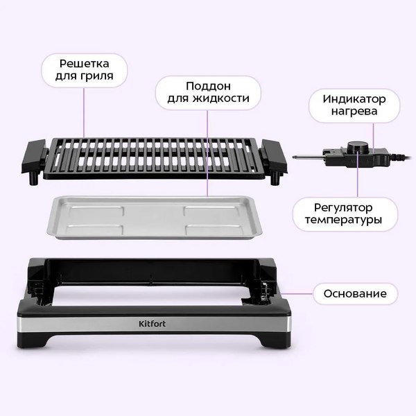 Электрогриль Kitfort КТ-4675