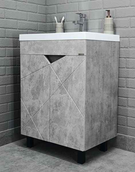 Тумба под умывальник Домино Classica 60 Vector без ящика / DV6612T - фото