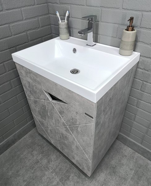 Тумба под умывальник Домино Classica 60 Vector без ящика / DV6612T