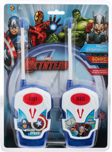 Рация игрушечная Marvel Рации супергероев. Мстители 6311E / 1385796