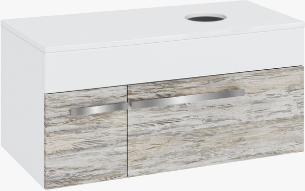 Тумба под умывальник Runo Вудлайн 100 (подвесная)