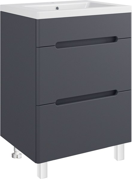 Тумба под умывальник Runo Парма 60 2 ящика