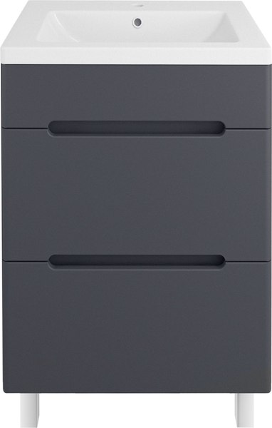 Тумба под умывальник Runo Парма 60 2 ящика