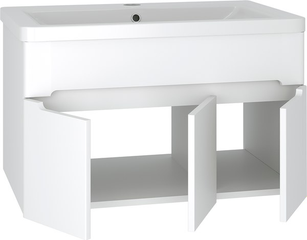 Тумба под умывальник Runo Парма 75 3 двери