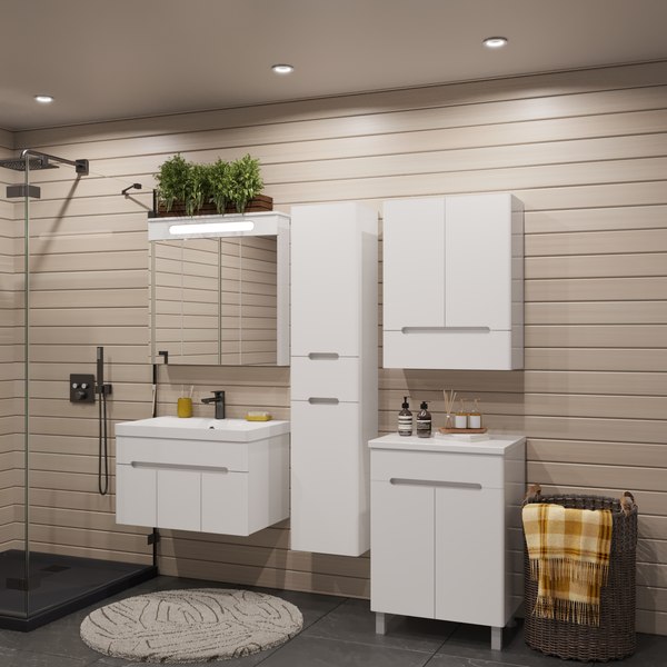 Тумба под умывальник Runo Парма 75 3 двери