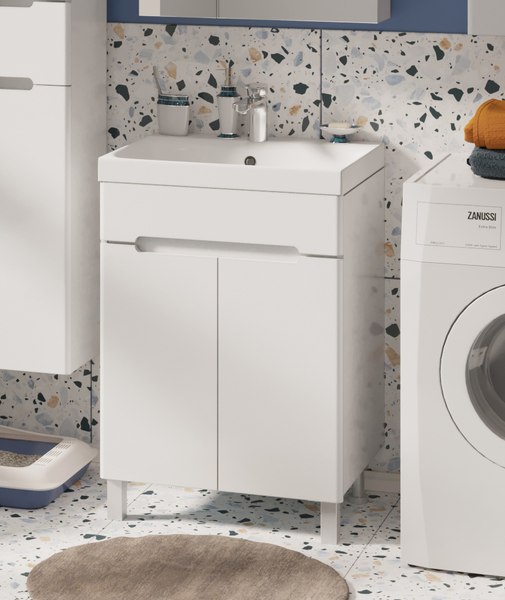 Тумба под умывальник Runo Парма 60 2 двери - фото