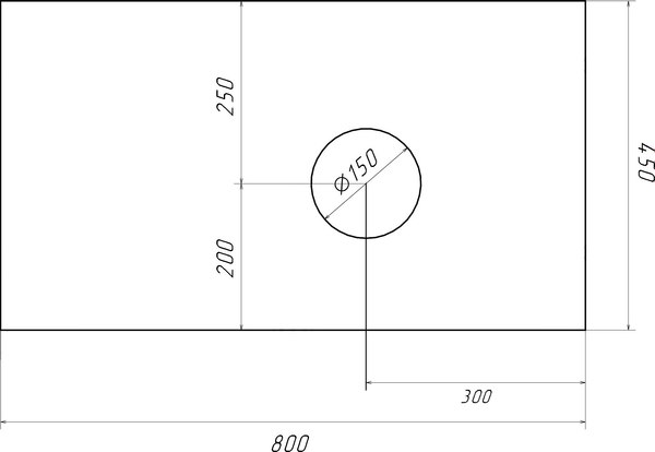 Тумба под умывальник Runo Бари 80