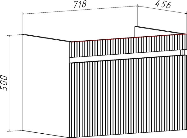 Тумба под умывальник Runo Модена 75