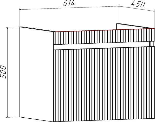 Тумба под умывальник Runo Модена 65