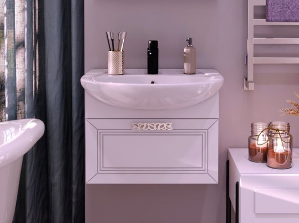 Тумба под умывальник Runo Монро 55 - фото