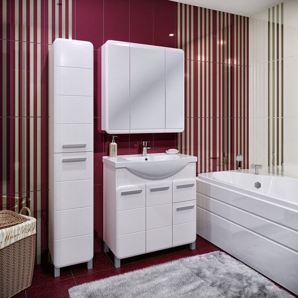 Тумба под умывальник Runo Эрика 80