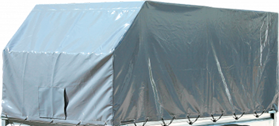 Тент для прицепа Кмз Для прицепа Бизнес с каркасом Аэро 1500мм - фото