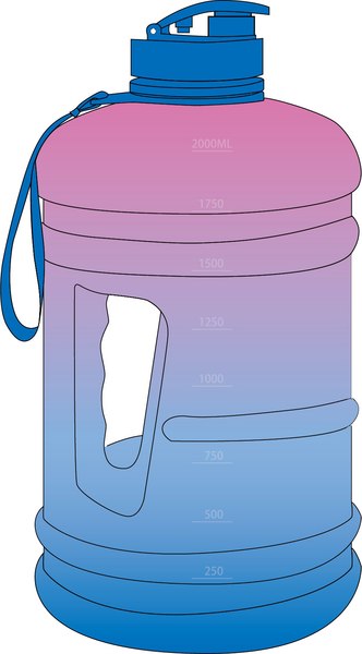 Бутылка для воды Miniso Gradient 3613 - фото