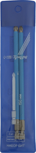 Набор бит Tundra Намагниченные сталь CrV PH2x150мм / 2270952