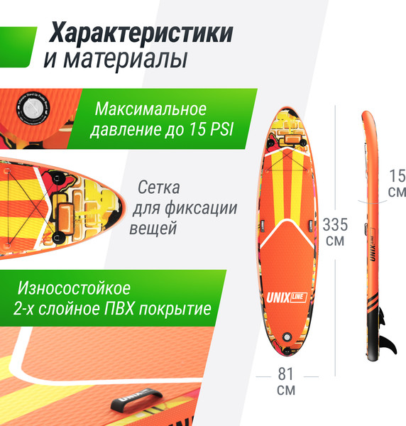 SUP-борд UNIX Line City Graffiti SUPCG335