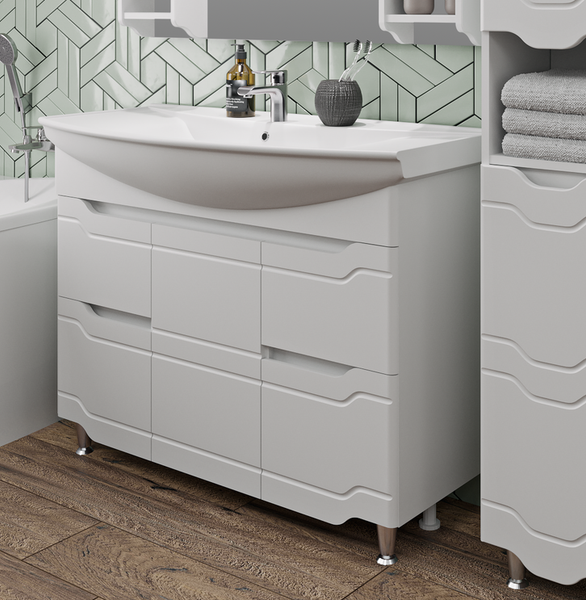 Тумба под умывальник Runo Стиль 105 - фото