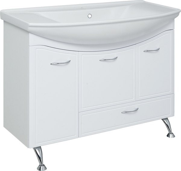 Тумба под умывальник Runo Севилья 105 с корзиной для белья