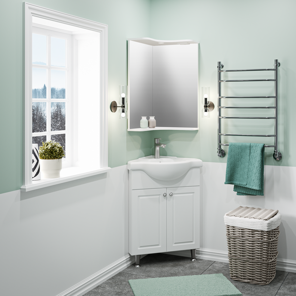 Тумба под умывальник Runo Классик 65 угловая