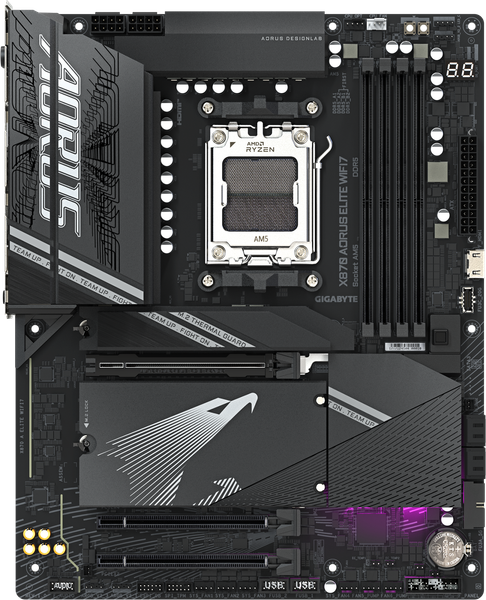 Материнская плата Gigabyte X870 Aorus Elite WiFi7 rev.1.1 - фото