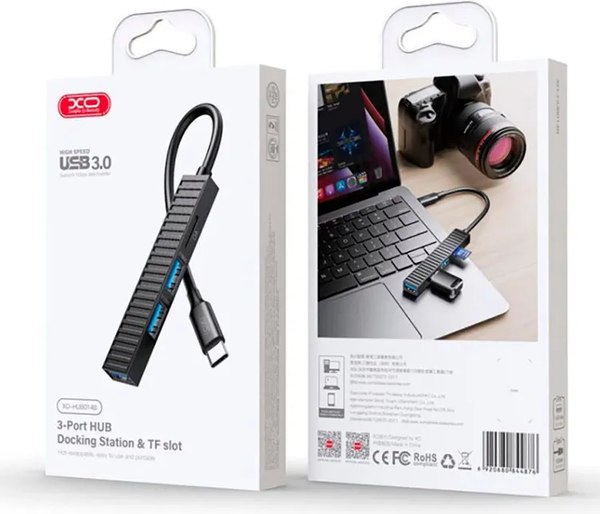 USB-хаб XO Разветвитель 4-в-1 / HUB014B