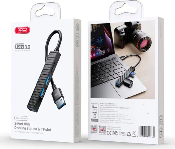 USB-хаб XO Разветвитель 4-в-1 / HUB014A