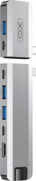 Док-станция для ноутбука XO Разветвитель type-c 9-в-1 / HUB017 - фото