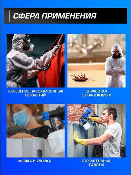 Краскопульт электрический Forsage F-SG100-640H