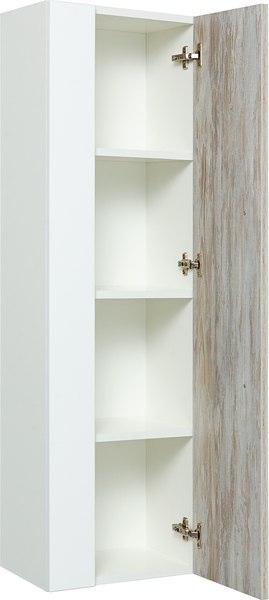 Шкаф-полупенал для ванной Runo Вудлайн 35 (подвесной)