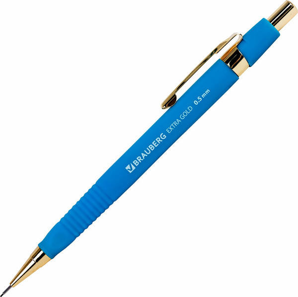Механический карандаш Brauberg Extra Gold. С набором грифелей / 181964